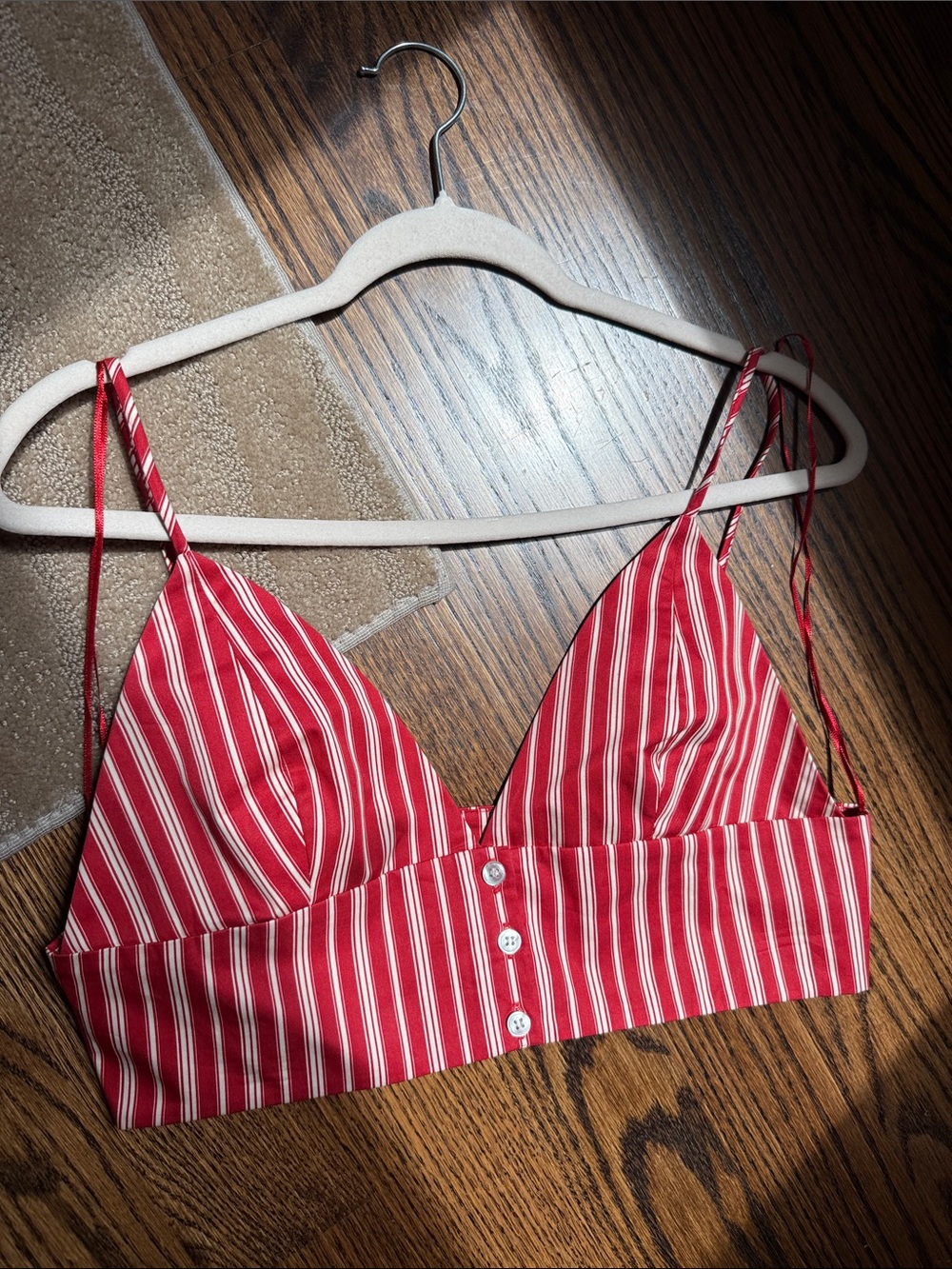 Zara Stripped Crop Tank Top - Picture 6 of 15
